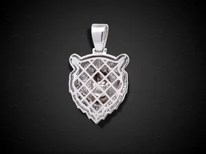 Hermosa moissanite Hip Hop diamante colgante 925 plata esterlina Iced out VVS mejor regalo para hombres y mujeres - Product Image 3