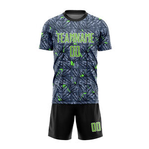 Custom Made Polyester Soccer Jersey Sets Retro Design Sublimation Print Personalized Name OEM Service <b>Football</b> Uniforms - Product Image 1