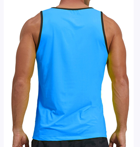 Débardeur Homme Personnalisé OEM en Polyester/Coton Écologique de Haute Qualité, Tricoté, Décontracté, Respirant, Séchage Rapide, Grandes Tailles, Sur Mesure - Product Image 4