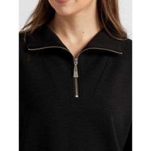 Sudadera con capucha de punto elegante para mujer, con media cremallera, estampada, lavada, con cuentas, informal, para estar en casa o descansar - Product Image 6