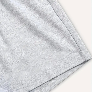 Mes Shorts pour femmes Deux poches à ourlet latéral profond Été Basic Cropped Fit Polyester Vintage Plain Cotton Basketball Shorts - Product Image 5