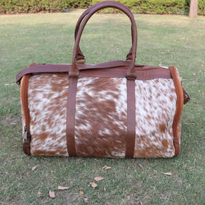 Sacs de sport en cuir de vachette personnalisés à bas prix 2025 nouveau Style en cuir décontracté sacs de sport en cuir de vachette utilisation de vêtements d'extérieur - Product Image 1