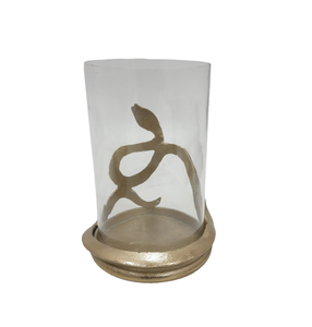 Fancy Decorative Aluminum/Glass Candle Pillar Holder Rough Brass EPL Modern Style Candle <b>Stand</b> For Halloween Decoration - Product Image 3