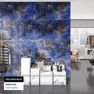 Carreaux de porcelaine imprimés numériques de conceptions adaptées aux besoins du client par couleurs vives pour la réception d'hôtel. - Product Image 1