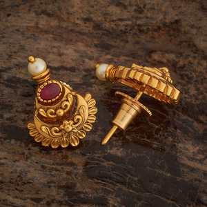 Antique-Style Religious <b>Stud</b> <b>Earrings</b> Floral Zinc Alloy with Zircon <b>Turquoise</b> Pearl Inlaid Bezel Setting for Weddings Parties - Product Image 6
