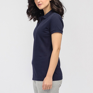 Logotipo bordado Polo de mujer y Polo de hombre Camisa de algodón de negocios Casual Solapa Estilo Berry Color Ideal para golf y Deportes - Product Image 3