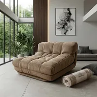 Canapé-lit ergonomique à une place pour soulager la pression, style minimaliste, mousse à mémoire de forme haute densité pour salon, emballé sous vide