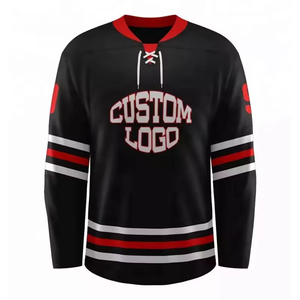 Nouveau style OEM personnalisé, maillot de hockey sur glace en maille polyester professionnel pour hommes, maillot de hockey sur glace personnalisé pour hommes - Product Image 3