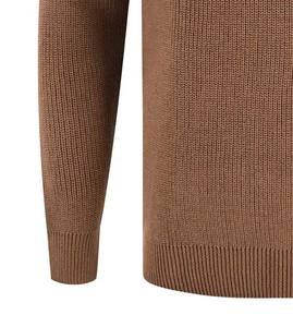 Pull-over de sport à col haut pour hommes, pull-over personnalisé en laine de coton vierge, respirant, uni, imprimé personnalisé, vente en gros, hiver - Product Image 4