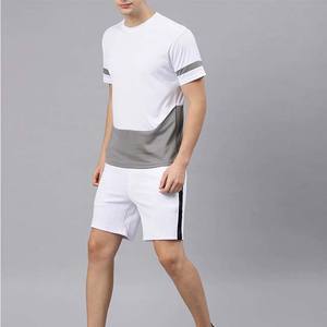 2024 vente en gros meilleure vente bloc de couleurs personnalisé hommes coupe ajustée coton biologique uni t-shirts de gymnastique avec conception de logo OEM - Product Image 4