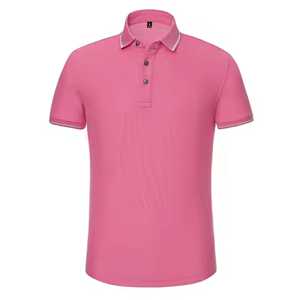 Camisas al por mayor con logotipo personalizado bordado, tallas grandes para hombre y mujer, 100% algodón, tejido de punto, secado rápido, estilo casual de negocios, manga corta, color liso. - Product Image 3