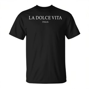 T-Shirt Italiana Chic 'La Dolce Vita' per Eventi Promozionali - Product Image 2
