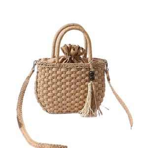 Trendy Cute Present Accessories for Woman Elegant <b>Straw</b> <b>Bags</b> Customized Ladies Shoulder <b>Straw</b> Hand <b>Bags</b> Wholesale Products - Product Image 1