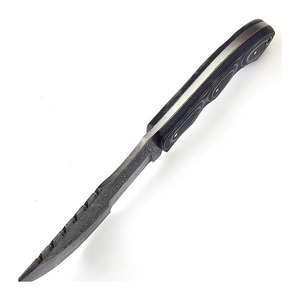 Damascus Steel Tracker <b>Knife</b> Handmade Outdoor Camping Bushcraft Utility <b>Knife</b> With Comfortable Wood Handle - Product Image 3