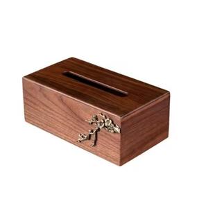 Cajas de almacenamiento de servilletas de madera Natural modernas de la mejor calidad 100%, tapa de madera, flor, soporte de pañuelos hecho a mano ecológico para el hogar - Product Image 1