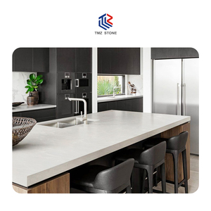 Tmz đá ODM OEM hiện đại sang trọng đá cẩm thạch bàn ăn bằng đá cẩm thạch trắng bàn cho Cary băng đá cẩm thạch đồ nội thất bàn ăn thiết lập - Product Image 5