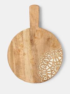 Plateau à fromage en laiton, motif floral sculpté, Feng Shui, vaisselle de cuisine, style européen, cadeau de mariage - Product Image 2