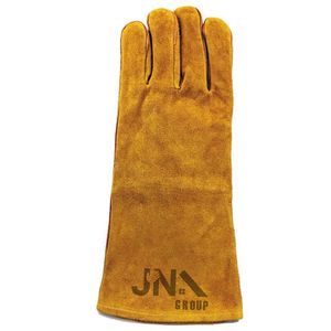 Guantes de soldadura de cuero dividido de vaca Premium para chimenea, barbacoa, protección contra el calor, guantes de soldadura resistentes - Product Image 4