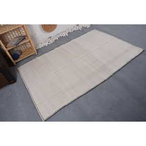 พรมขนแกะสไตล์ตุรกีโบราณแบบทันสมัยขนาด4.2 x 6.5ft เบจแบบคลาสสิกงานเย็บปะติดปะต่อกันดีไซน์ขนเฟอร์ขนกระต่ายเทียมสำหรับโถงทางเดินทรงสี่เหลี่ยมผืนผ้า - Product Image 2