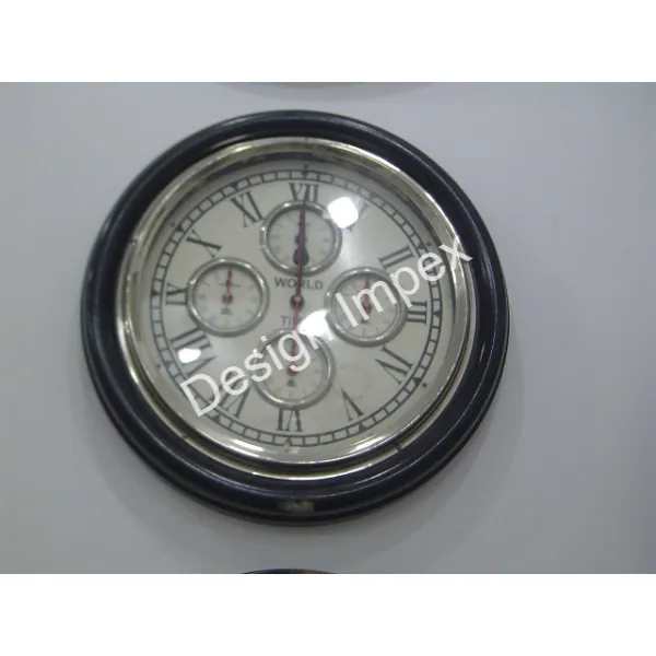 Euorpeanミッドセンチュリーウォールクロック卸売用品カスタムロゴプリント驚くべき木製フレームヴィンテージ壁時計時計時計