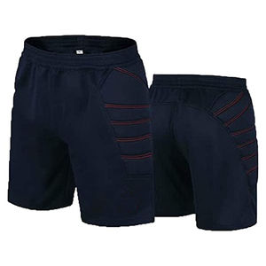 Ensemble d'uniformes de gardien de but unisexe pour adultes, short et pantalon rembourrés, avec couleur et design personnalisés, matière en maille, service OEM - Product Image 1