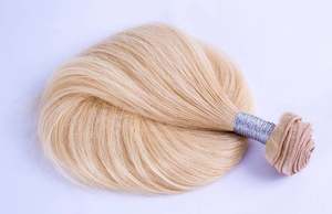 Extensiones de cabello virgen Rubio indio suave de alta calidad doble dibujado precio bajo exportador directo - Product Image 5
