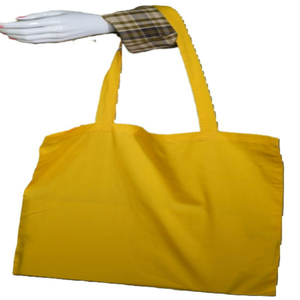Sac à provisions extra large en toile de coton réutilisable pour femmes Sac fourre-tout vierge avec logo personnalisé et poches à fermeture éclair - Product Image 5