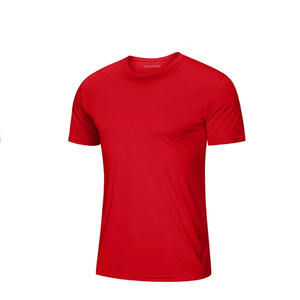 เสื้อยืดคอกลมแขนสั้นสำหรับผู้ชายผ้าฝ้าย100% คลาสสิกผ้าถักระบายอากาศได้ดีผ้าสปอร์ตสำหรับใช้ในยิม - Product Image 6