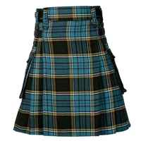 Jupe mi-longue taille empire à blocage de couleur personnalisée pour femmes fabriquée au Pakistan respirant décontracté Kilt meilleure qualité