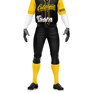 Uniforme de béisbol personalizado de alta calidad para hombres y mujeres, conjuntos de ropa deportiva al por mayor para softbol de talla grande, transpirable, de secado rápido - Product Image 2