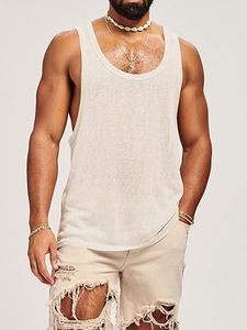 Chaleco deportivo amarillo naranja para hombre, camiseta sin mangas para entrenamiento de gimnasio, ropa deportiva transpirable de secado rápido para correr y entrenar - Product Image 2