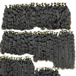 RUBAN DE DONATEUR CRU au CAMBODGE NATUREL WAVE NOIR MEILLEURE VENTE Extensions de Cheveux Humains Vierges Remy Fumi Style Machine Double Trame - Product Image 5