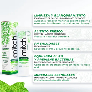 Pâte dentaire naturelle à la menthe 150gr NETTOYAGE Sans fluor - Product Image 2