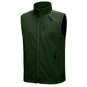 Gilet en softshell personnalisable en gros, vêtements d'extérieur en polaire, qualité supérieure, décontracté, respirant, gilet en softshell pour hommes - Product Image 1