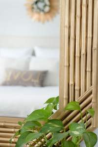 New Design Natural <b>Bamboo</b> Hanging <b>Mirror</b> Wall Decoration Makeover Living Room Bedroom in Stock From Vietnam - Product Image 4