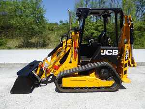 Chargeuse-pelleteuse compacte sur chenilles JCB 1CX, 37,3 kW, moteur diesel, avec système hydraulique et benne de chargement - Product Image 4