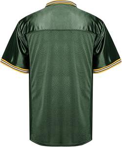 Maillot de football américain rétro imprimé à manches courtes respirant grande taille été séchage rapide UPF 50 anti-humidité uniforme - Product Image 3