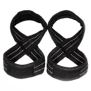 Vente en gros de sangles d'haltérophilie en coton pour gymnastique Figure 8 Cross Fit Figure Eight Gym Workout Figure 8 sangles - Product Image 5