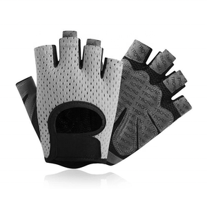 Customization High Quality Unisex <b>Weight</b> Lifting <b>Gloves</b> Heavy Duty Work Mesh Fabric Lightweight Fitness Pull Closure Silk Screen - Product Image 1