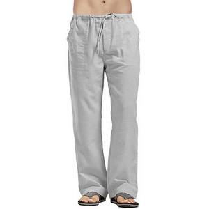 Pantalon et pantalon d'été en tricot léger et confortable pour hommes Pantalon en coton personnalisé multidimensionnel Pantalon de survêtement en coton à coupe ample - Product Image 1