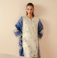 Abito Shalwar Kameez da Donna all'Ingrosso, Ricamato in Lino, per Tutte le Stagioni, Matrimoni, Feste, Abbigliamento Casual, Personalizzabile OEM di Alta Qualità