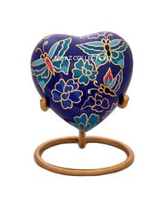 Venta al por mayor de mini urna de corazón de cremación personalizada de metal conmemorativo decorativo para cenizas de mascotas humanas al por mayor urna de recuerdo personalizada para - Product Image 3