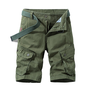 Wholesale Premium Luxury Heavy Weight Breathable Outdoor Solid 100% Cotton Quick Dry High Street Cargo Shorts Customized OEM - Product Image 1