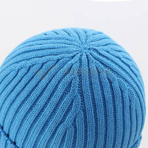 Prix de gros, logo personnalisé, bonnets en jacquard, bonnets en coton pour hommes, bonnets respirants - Product Image 3
