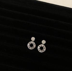 White Moissanite <b>Sterling</b> <b>Silver</b> Earring Beautiful Earring Customized Jewelry Wedding Gift For Women Anniversary Gift for Her - Product Image 5