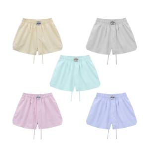 Unisex Summer <b>Shorts</b> Custom Logo Breathable Oxford Cotton Pastel Striped Design Embroidered Streetwear <b>for</b> Men <b>Women</b> Made - Product Image 2