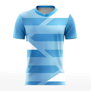 เสื้อฟุตบอลยูนิเซ็กซ์ปี 2024 ระบายอากาศได้ดี น้ำหนักเบา สวมใส่สบาย พิมพ์ลายแบบรีดร้อนตามสั่ง แขนสั้น สินค้ามาใหม่ ลดราคา - Product Image 1