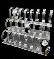 Présentoir de Montres en Acrylique Moderne et Élégant 2026, Personnalisable, Facile à Assembler, Gravure Laser, 1 Étagère, Vue Panoramique