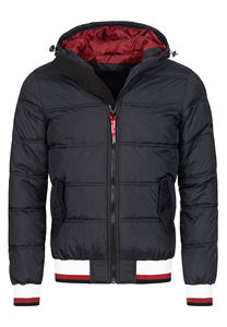 Veste d'hiver matelassée en toile de haute qualité, taille plus, col rabattu, panneaux cousus, tendance, respirante, légère pour hommes - Product Image 6