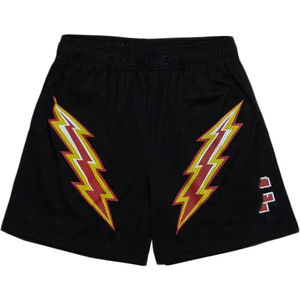 Short en maille peignée solide et écologique de haute qualité pour hommes avec tissu lourd brodé - Product Image 6